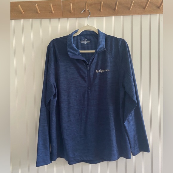 Vineyard Vines Edgartown Martha’s Vineyard Performance Quarter Zip Long Sleeve M - Picture 2 of 7